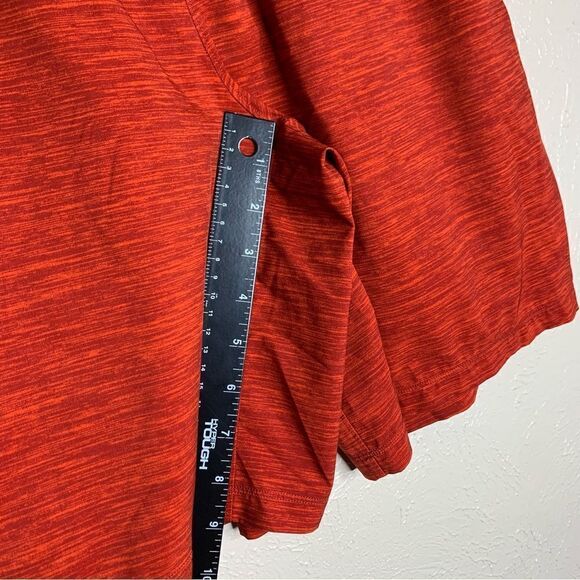 Lululemon pace breaker mens shorts Heather Allover Solar Orange Magma red - Picture 10 of 10